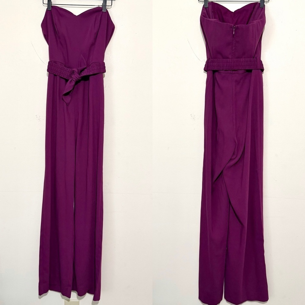 Lilly Pulitzer Rosalie Strapless Amarena Cherry Jumpsuit SIZE 4 - Picture 2 of 7